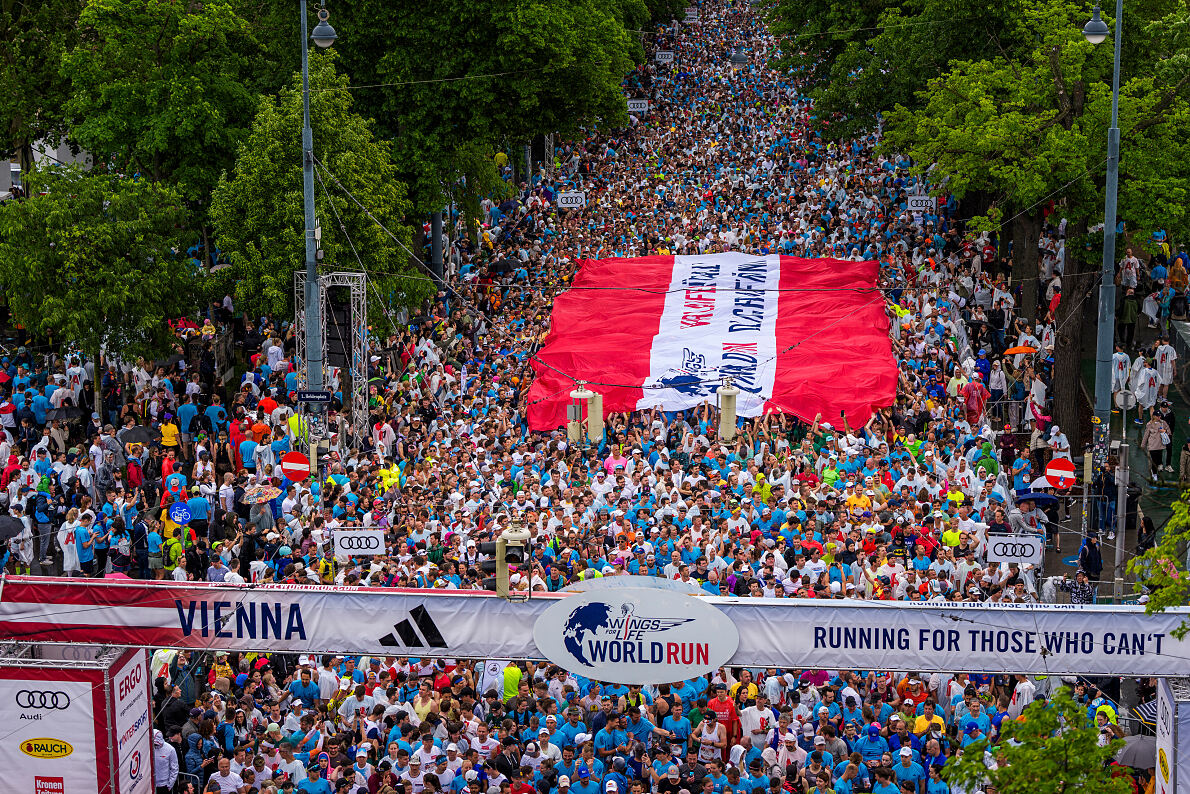 Über 100.000 Zuseher waren bei der Übertragung des diesjährigen Wings for Life World Run im Schnitt mit dabei