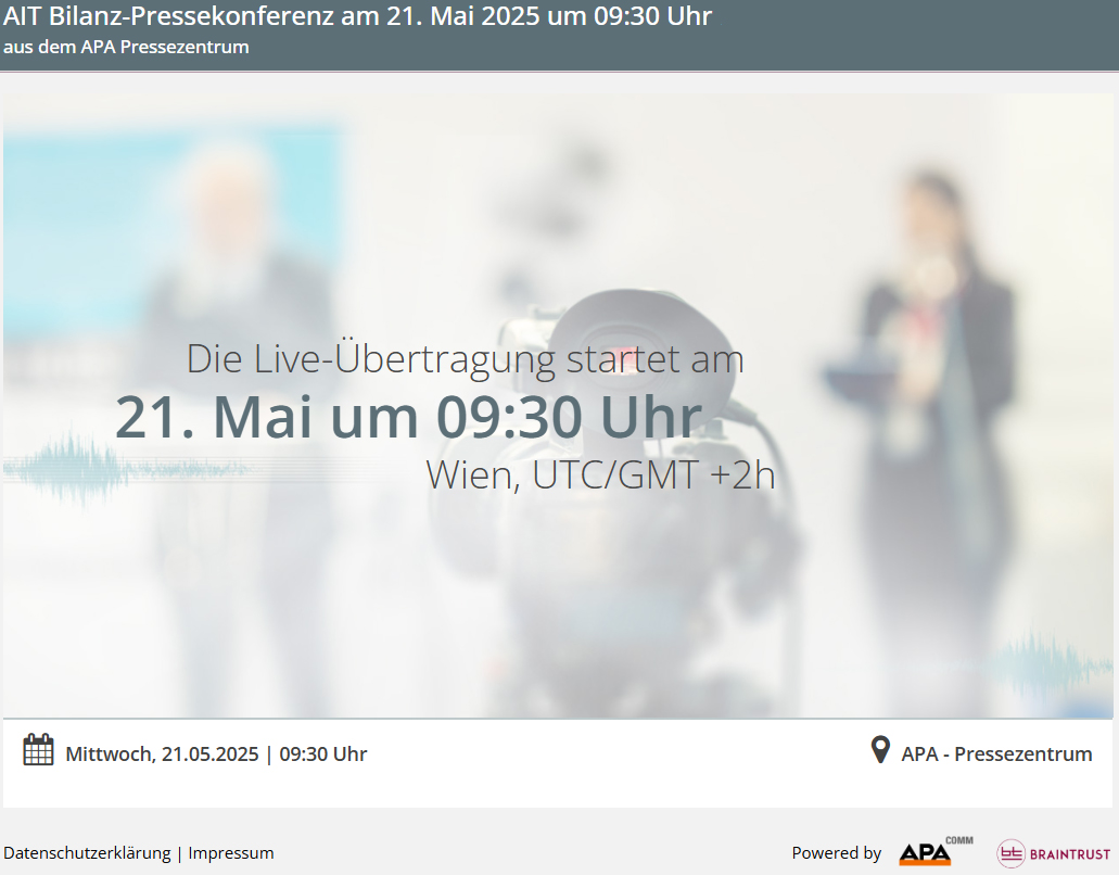 AIT-Bilanzpressekonferenz am 21. Mai 2025